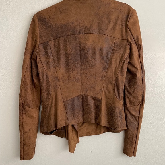 Blanc Nior Faux Leather Moto Jacket - Picture 3 of 6